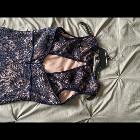 Blue Lace Gown/Formal Dress - Picture 2 of 4